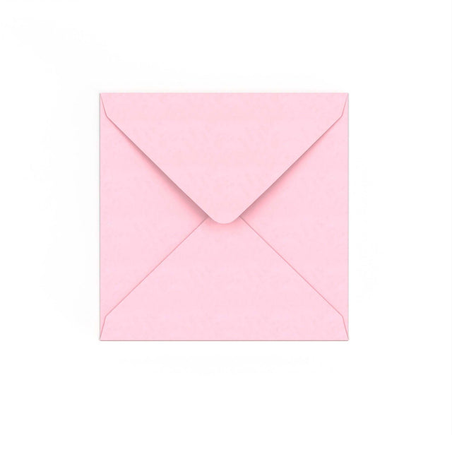 Pink Gummed V-Flap Envelope (140 x 140mm)