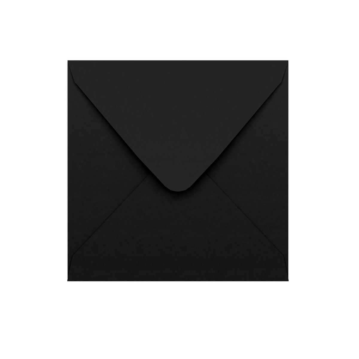 Enveloppe noire à rabat en pointe 155x155 mm
