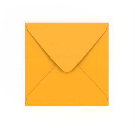 Enveloppe jaune profonde 155x155 mm