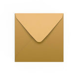 Enveloppe dorée 155x155 mm
