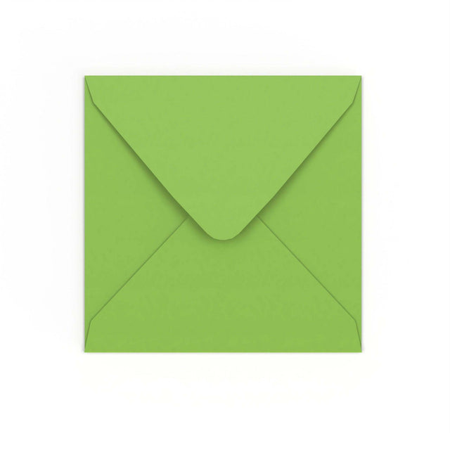 Mid Green Gummed V-Flap Envelope (155 x 155mm)