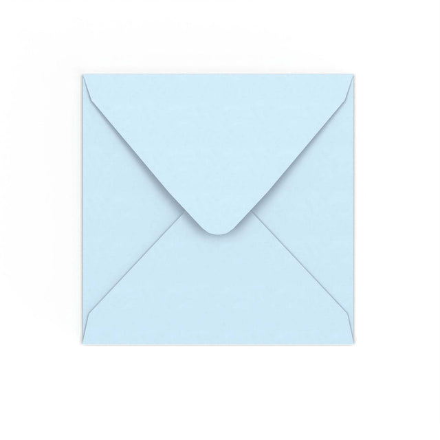 Pale Blue Gummed V-Flap Envelope (155 x 155mm)