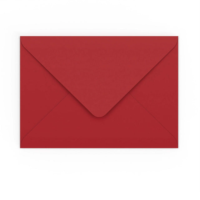 C5 Dark Red Gummed V-Flap Envelope (162 x 229mm)