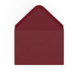 Enveloppes couleur bordeaux