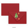 Christmas envelope Christmas Tree Dark Red 114 x 162 mm (C6)