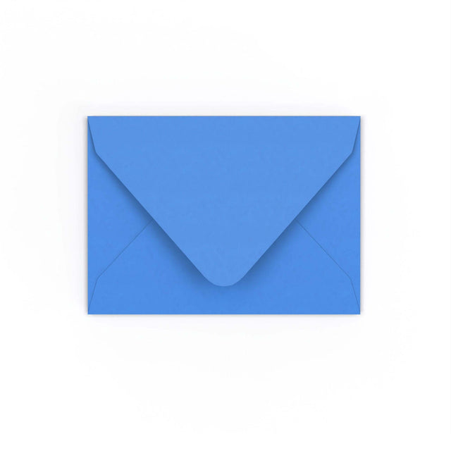 C7 Bright Blue Gummed V-Flap Envelope (82 x 113mm)