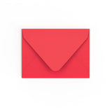 Enveloppe rouge éclatante 82x113 mm (C7)