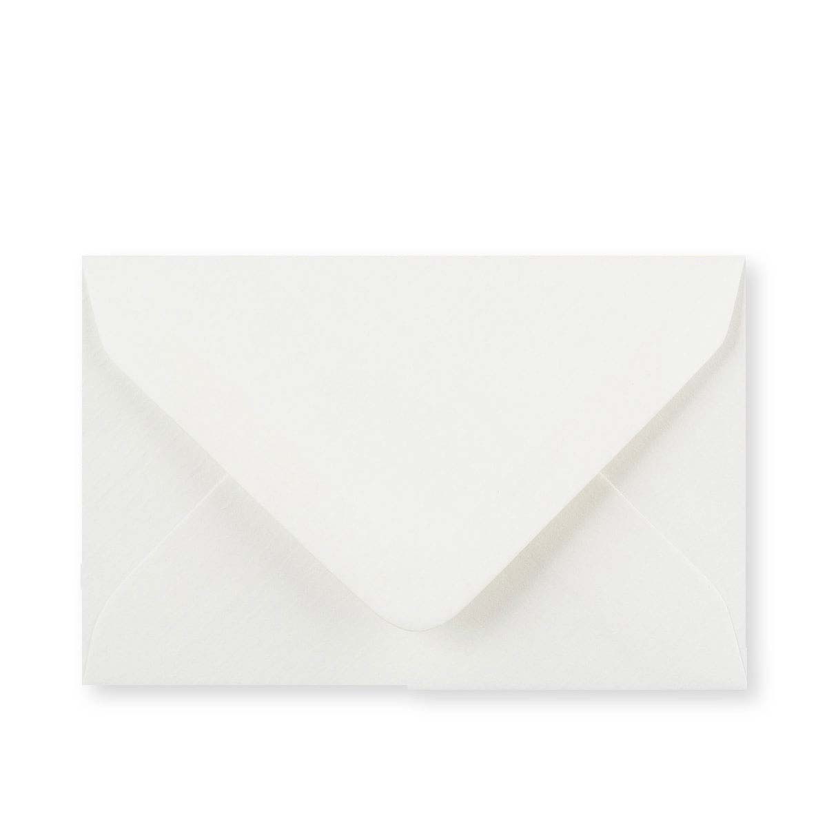 Enveloppe blanche vergée légère (90 g/m²) 62x94 mm