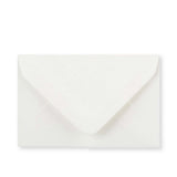 Enveloppe blanche vergée légère (90 g/m²) 62x94 mm