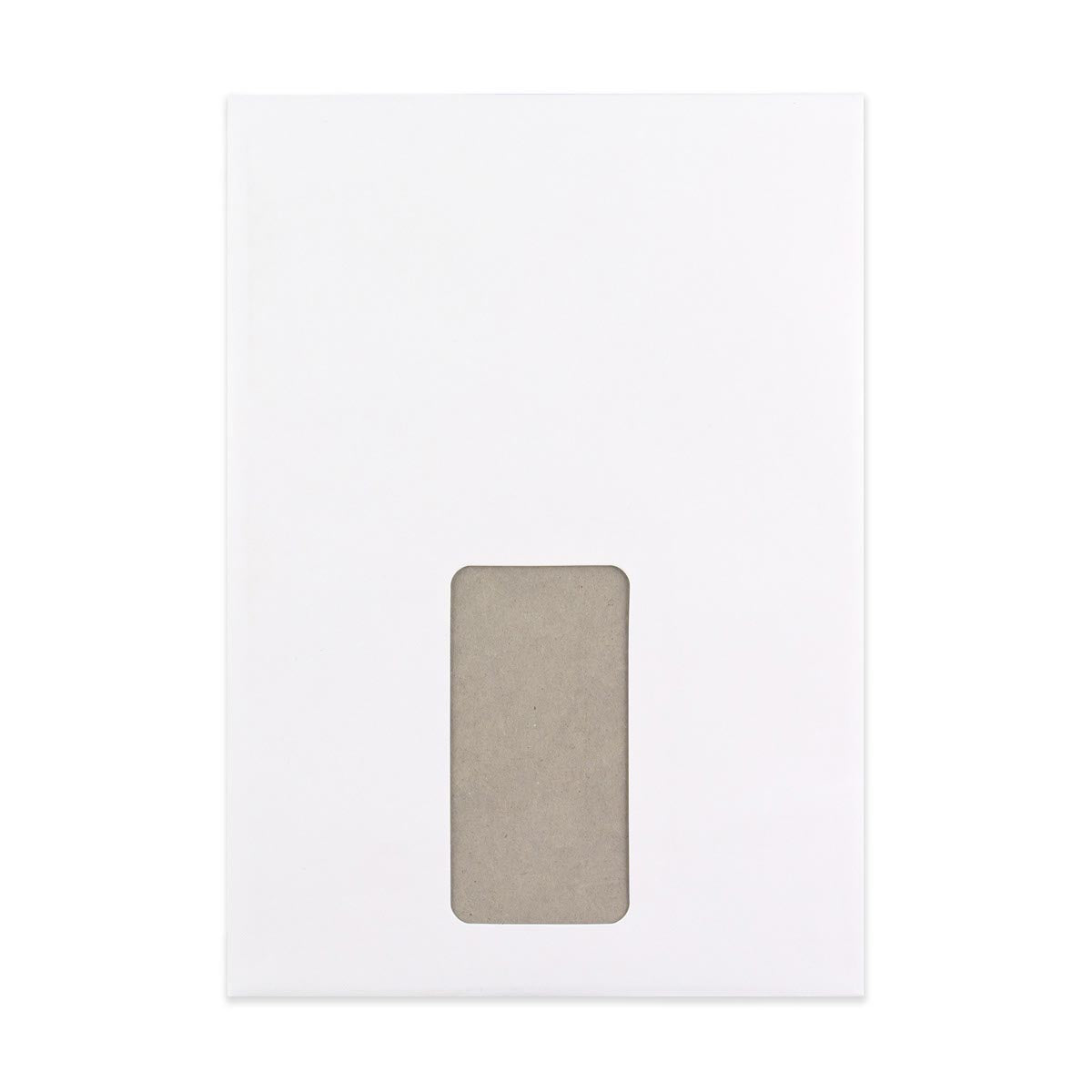 Enveloppe Blanche à Dos Cartonné - Fenêtre 229x162 mm (C5)