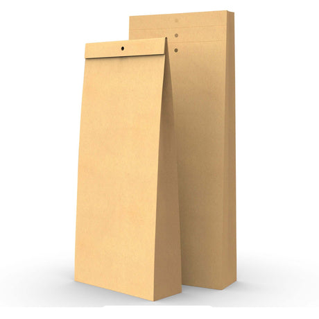 Sacs d'échantillons kraft avec trous 345x140x45mm