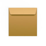 Enveloppe dorée 155x155 mm