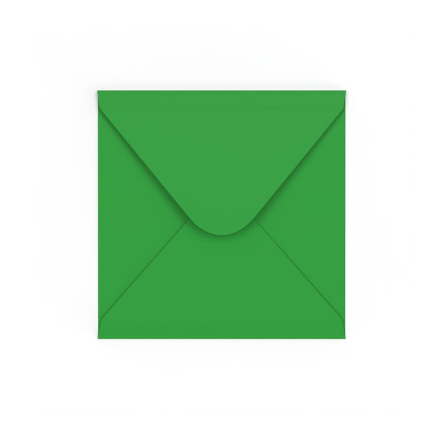 Mid Green Gummed V-Flap Envelope (140 x 140mm)