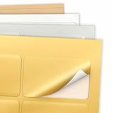 Étiquettes adhésives rectangulaires