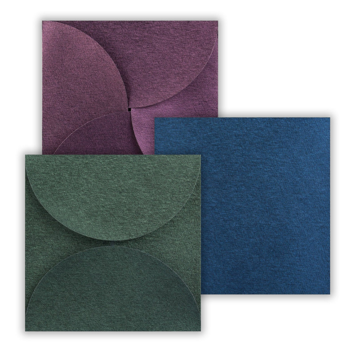 Enveloppes Carrées Nacrées à Quatre Rabats 145mm