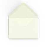 Enveloppes en papier blanc lait martelé