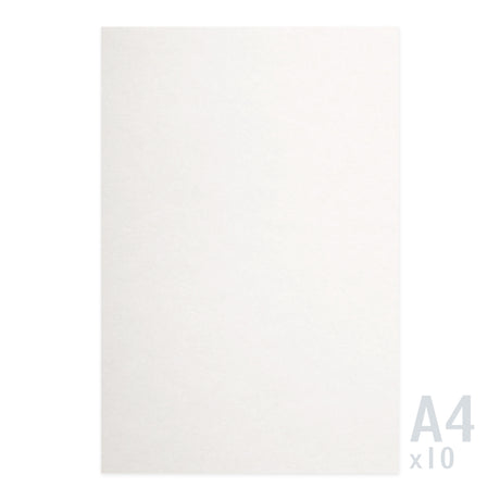 Papier blanc texturé lin 120g/m² - 10 feuilles A4