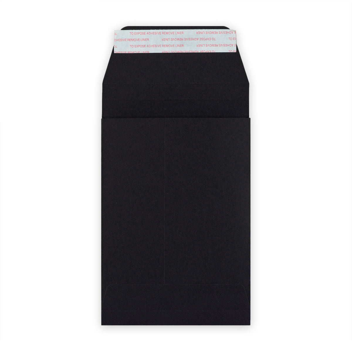 Enveloppe noir à soufflet 162x114x25 mm (C6)