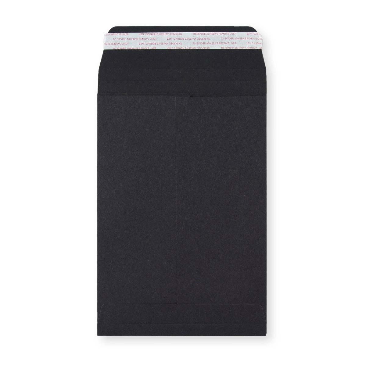 Enveloppe noir à soufflet 229x162x25 mm (C5)