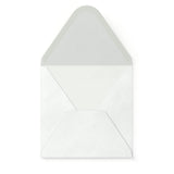 Enveloppe blanche avec effet martelé 130x130 mm