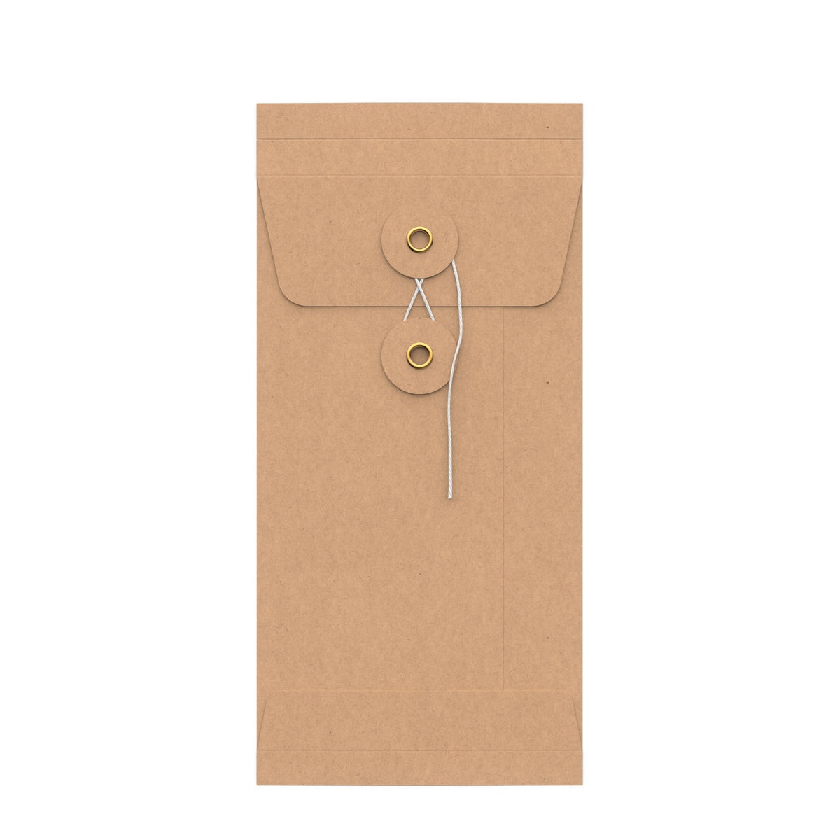 Enveloppes à soufflet à rondelle et ficelle - Fermeture Japonaise
