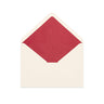 Paper Lined Envelopes Ivory + Red Fancy Paper 162 x 229 mm (C5)