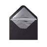 Paper Lined Envelopes Black + Silver Foil 114 x 162 mm (C6)