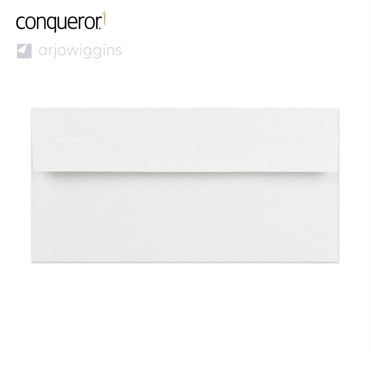 Enveloppe conqueror vergé blanc glacier 110x220 mm (DL)
