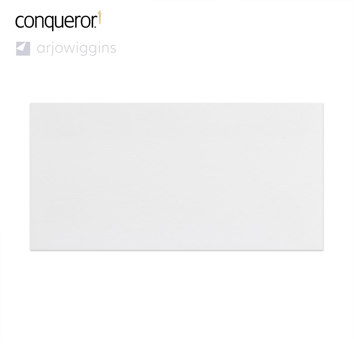 Enveloppe conqueror vergé blanc glacier 110x220 mm (DL)